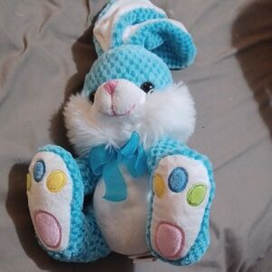 Blue Plush Bunny Toy, Add For Free To Any Bundle.